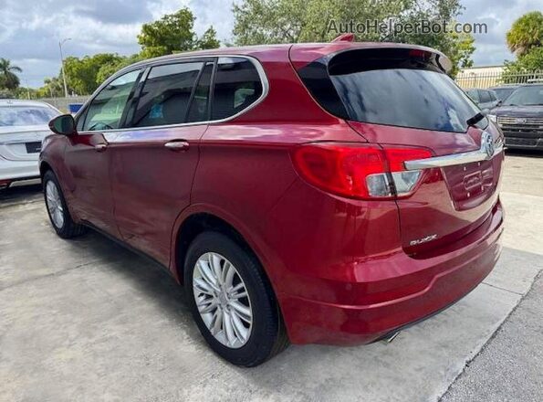 LRBFXASA1HD049406 2017 BUICK ENVISION Красный Задняя правая четверть