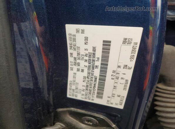1FTEW1EP9HKC66407 2017 FORD F150 Синий Вид наклейки с VIN-кодом