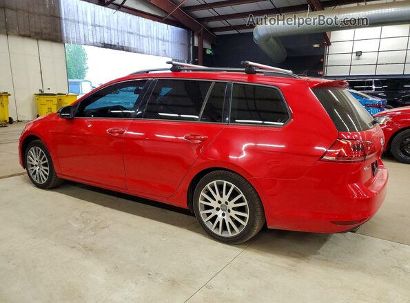 3VW017AU6HM518014 2017 VOLKSWAGEN GOLF Красный Задняя правая четверть