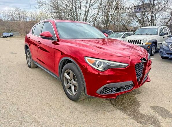 ZASPAKAN8M7D07888 2021 ALFA ROMEO STELVIO Red Передня ліва чверть