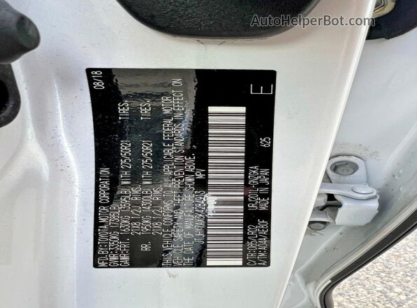 JTJHY7AX3K4284913 2019 LEXUS LX White Вид задніх сидінь