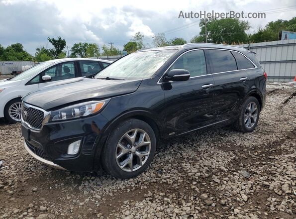 5XYPKDA54HG338145 2017 KIA SORENTO Черный Задняя левая четверть