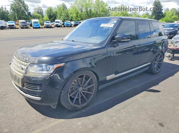 SALGS2PF2GA312655 2016 LAND ROVER RANGE Черный Передняя левая четверть