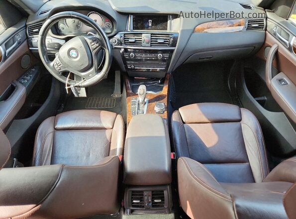 5UXWX9C52G0D75384 2016 BMW X3 Черный Вид щитка приборов