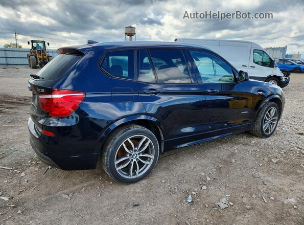 5UXWX9C52G0D75384 2016 BMW X3 Черный Передняя правая четверть