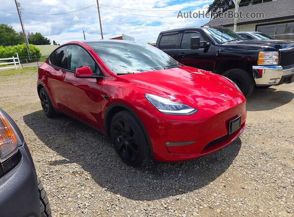 5YJYGDEE4MF233509 2021 TESLA MODEL Красный Передняя левая четверть