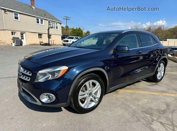 WDCTG4GB9JJ495022 2018 MERCEDES-BENZ GLA Синий Передняя левая четверть