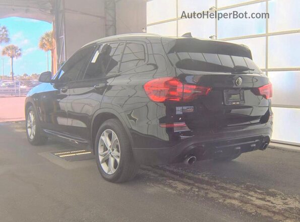 5UXTR7C55KLA48373 2019 BMW X3 Черный Передняя правая четверть