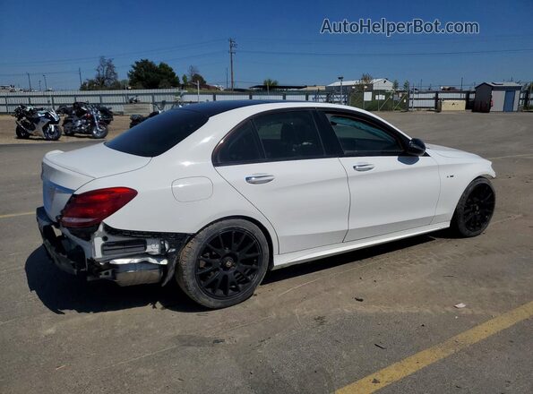55SWF6EB7GU125822 2016 MERCEDES-BENZ C White Передня права чверть
