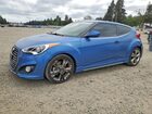 2016 Hyundai Veloster Turbo Синий vin: KMHTC6AE6GU264663