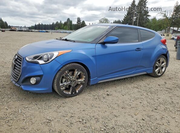 KMHTC6AE6GU264663 2016 HYUNDAI VELOSTER Синий Передняя левая четверть