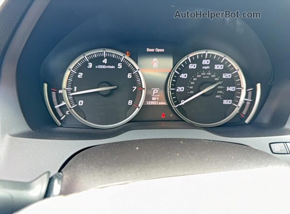 5FRYD4H37HB001073 2017 ACURA MDX Black ხელსაწყოთა პანელის ხედი