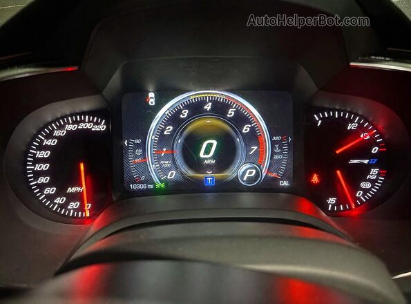 NJ1651E 2019 CHEVROLET CORVETTE Серый Вид щитка приборов
