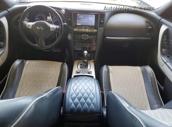 JN8CS1MU0HM144151 2017 INFINITI QX70 Черный Вид щитка приборов