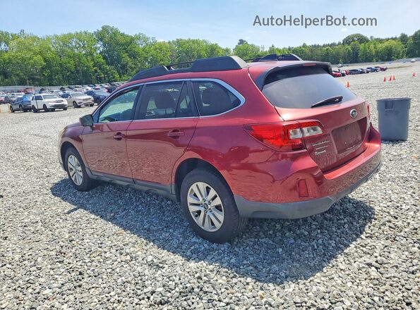 4S4BSADC3H3353917 2017 SUBARU OUTBACK Темно-бордовый Задняя правая четверть