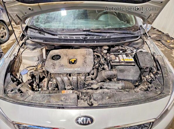 3KPFK4A77JE209641 2018 KIA FORTE Серебряный Вид подкапотного пространства