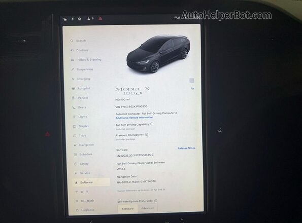 5YJXCBE2XJF103330 2018 TESLA MODEL Белый Вид подкапотного пространства