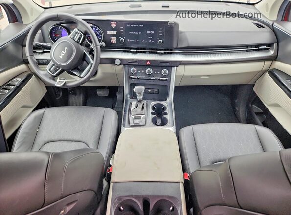 KNDNB4H34R6389418 2024 KIA CARNIVAL Красный Вид щитка приборов