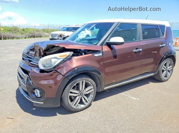 KNDJP3A52H7463143 2017 KIA SOUL Коричневый Передняя левая четверть