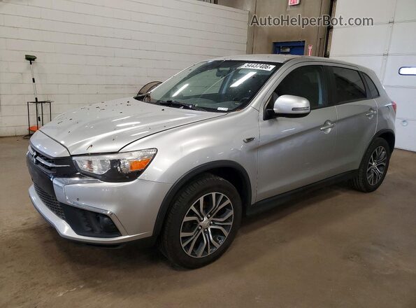 JA4AP3AU1JU002489 2018 MITSUBISHI OUTLANDER Silver Przód lewy