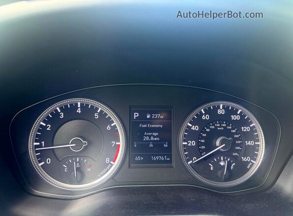 5NMS2CAD6KH085144 2019 HYUNDAI SANTA Черный Вид щитка приборов