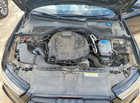 WAUG8AFC4JN012605 2018 AUDI A6 Black Widok komory silnika