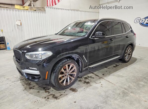 5UXTR7C54KLF32518 2019 BMW X3 Черный Передняя левая четверть
