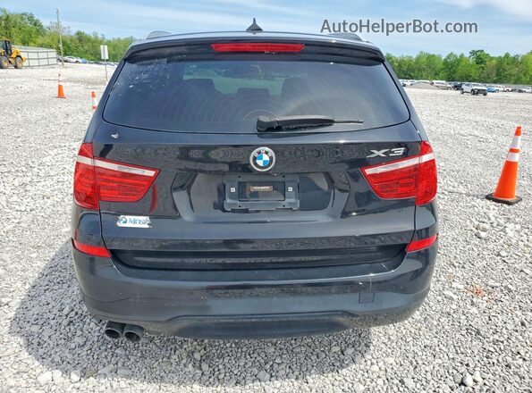 5UXWX9C53H0T06752 2017 BMW X3 Черный Вид салона спереди