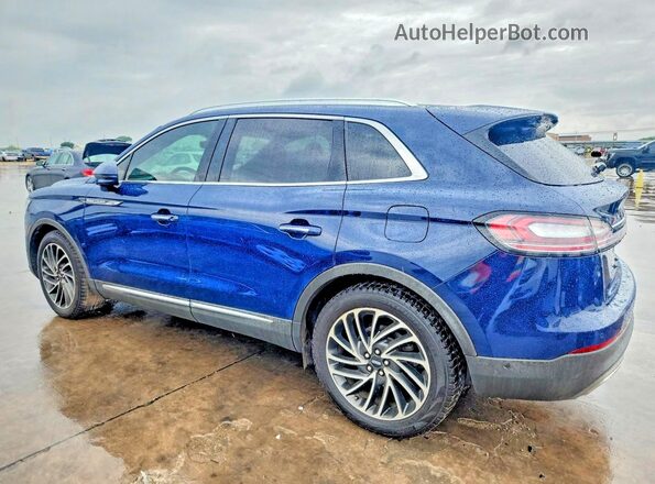 2LMPJ6L9XKBL12644 2019 LINCOLN NAUTILUS Синий Задняя правая четверть