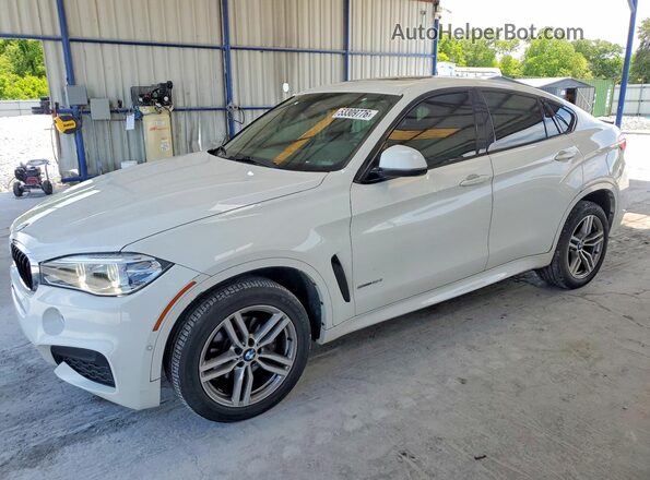 5UXKU0C53J0G80953 2018 BMW X6 Белый Задняя левая четверть
