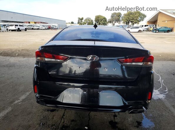 5NPE24AF3KH749620 2019 HYUNDAI SONATA Black Вид салону спереду