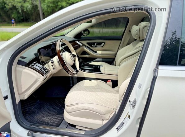 W1K6G7GB6MA045696 2021 MERCEDES-BENZ S Белый Вид наклейки с VIN-кодом