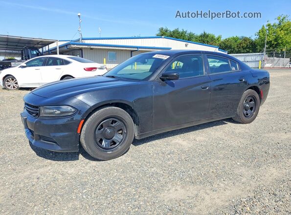 2C3CDXAG6HH649125 2017 DODGE CHARGER Черный Передняя левая четверть