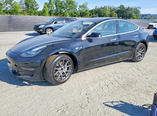 5YJ3E1EA4KF410603 2019 TESLA MODEL Черный Передняя левая четверть