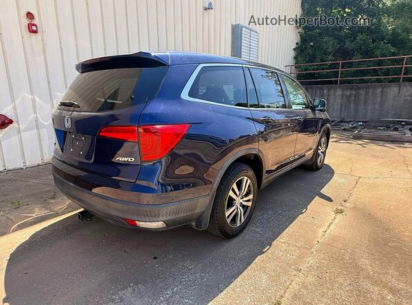5FNYF6H34HB101039 2017 HONDA PILOT Синий Вид спереди