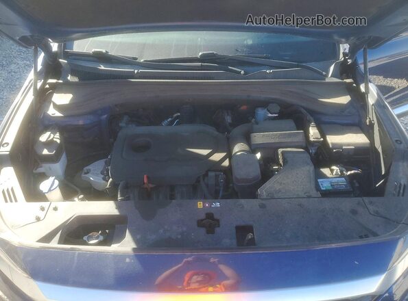 5NMS2CAD6KH010976 2019 HYUNDAI SANTA Blue Vista de la etiqueta del VIN