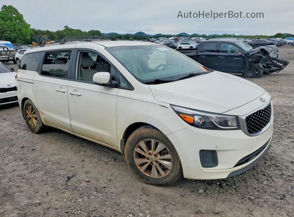 KNDMB5C14G6208712 2016 KIA SEDONA Белый Вид спереди