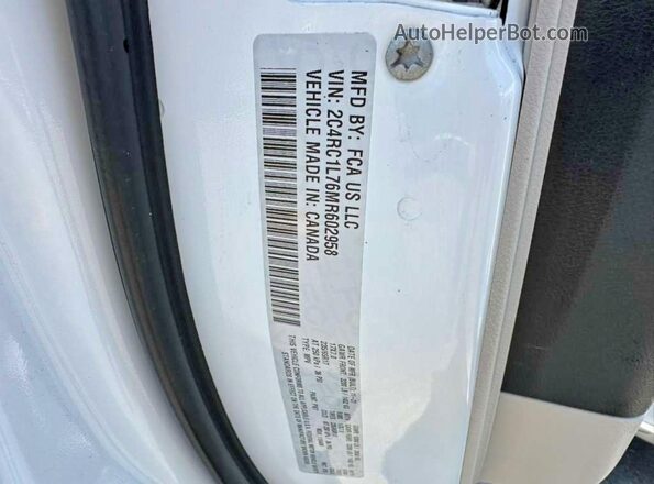 2C4RC1L76MR602958 2021 CHRYSLER PACIFICA Белый Вид задней части салона