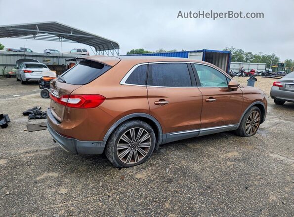2LMPJ7JR8GBL23142 2016 LINCOLN MKX Коричневый Передняя правая четверть