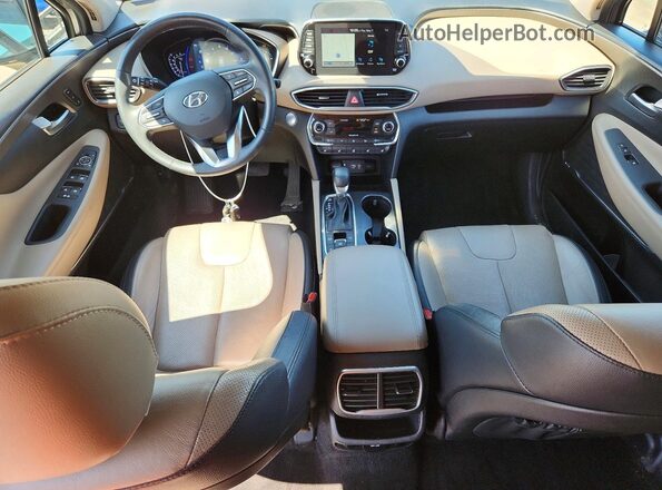 5NMS53AA1LH206810 2020 HYUNDAI SANTA FE Gray Вид щитка приладів