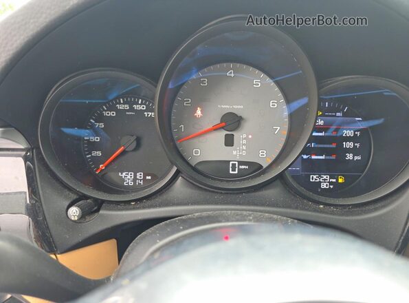 WP1AB2A53JLB33385 2018 PORSCHE MACAN Белый Вид щитка приборов
