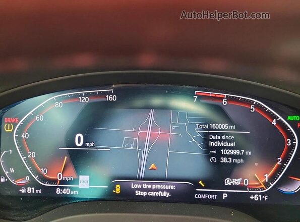 5UX2V1C06M9E06590 2021 BMW X4 Серый Вид панели приборов