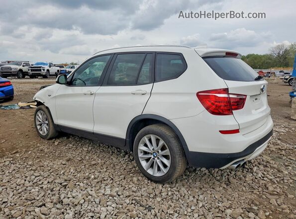 5UXWX9C32H0W79733 2017 BMW X3 Белый Задняя правая четверть