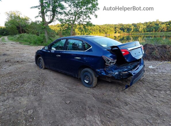 3N1AB7APXKY261943 2019 NISSAN SENTRA Blue წინა მარჯვენა