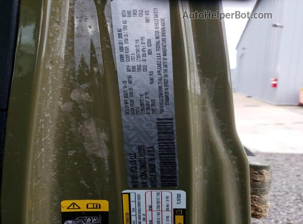 1C6RJTBG5TL157520 2026 JEEP GLADIATOR Зеленый Вид подкапотного пространства