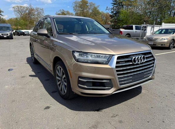 WA1LAAF70JD001772 2018 AUDI Q7 Tan წინა ხედი