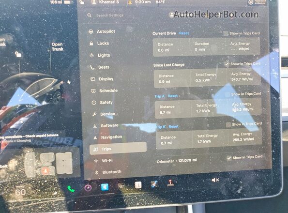 5YJ3E1EA4KF410603 2019 TESLA MODEL Черный Вид задних сидений