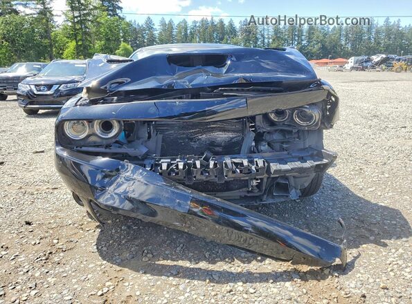 2C3CDZFJ5NH100592 2022 DODGE CHALLENGER Черный Вид сзади