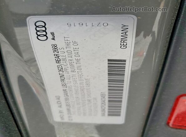 WAUB4CF52KA034551 2019 AUDI S5 Серый Вид наклейки с VIN-кодом