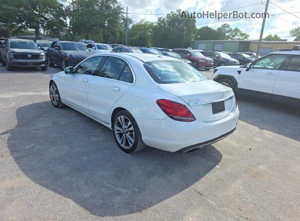55SWF8DB1KU288407 2019 MERCEDES-BENZ C White Передня права чверть